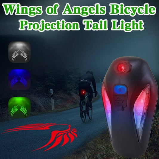 Wings of Angels Bicycle Projection Tail Light