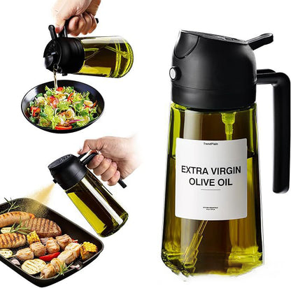 2 in 1 Glass Oil Sprayer & Dispenser