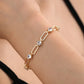 Paperclip Moissanite Bracelet