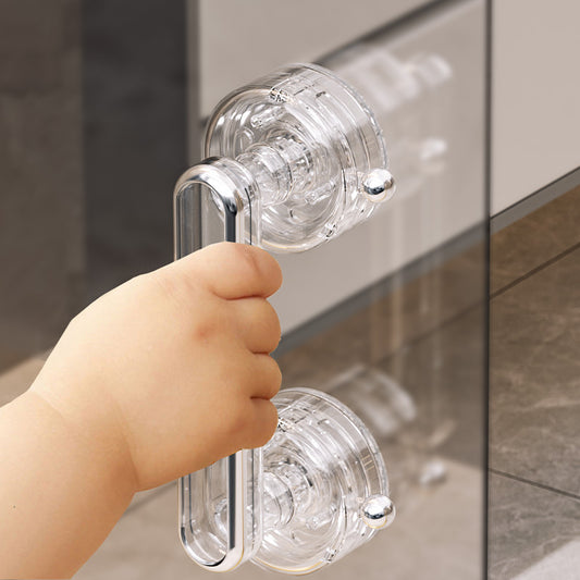 Powerful Suction Cup Glass Mirror Door Handle