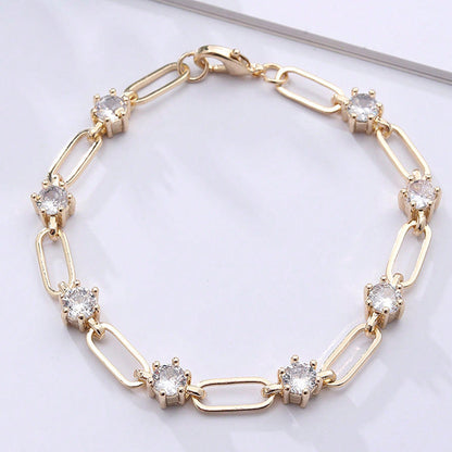 Paperclip Moissanite Bracelet